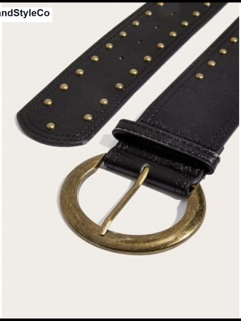 Women's Wide Western Cowgirl Faux Leather Chunky Belt with Metal Buckle